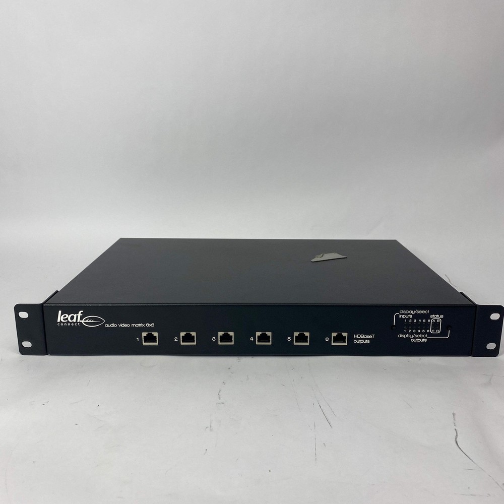 Leaf Connect L66 6x6 HDMI HDBaseT Matrix Switch Audio Video Distribution