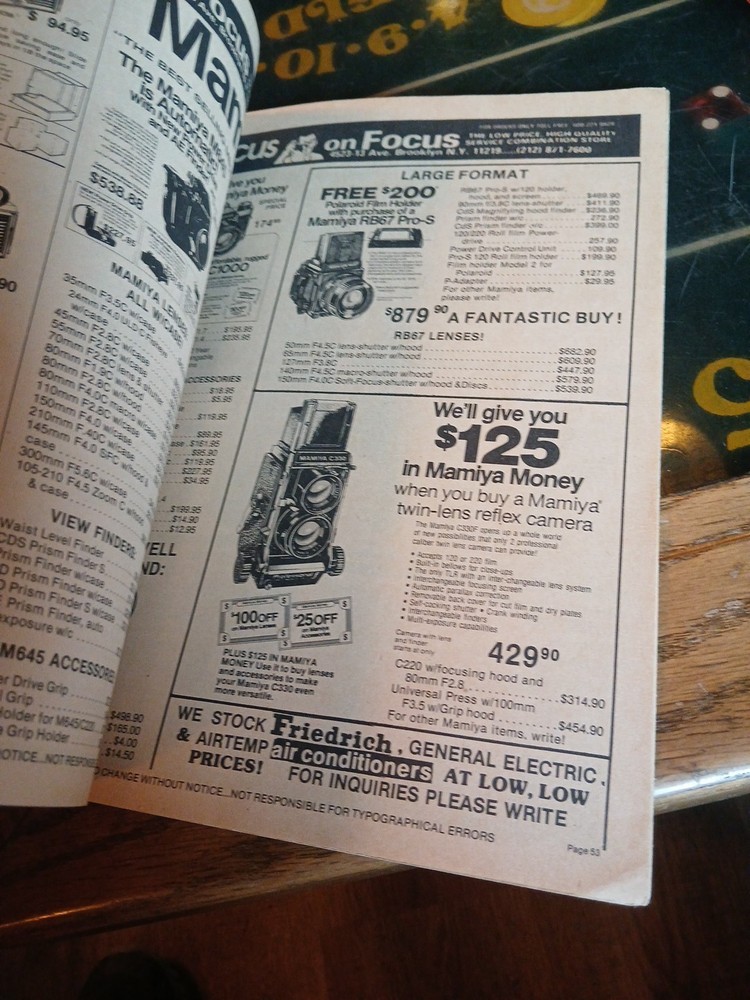 VINTAGE HONEST ABE'S FOCUS ELECTRONICS ELECTRONICS CATALOG