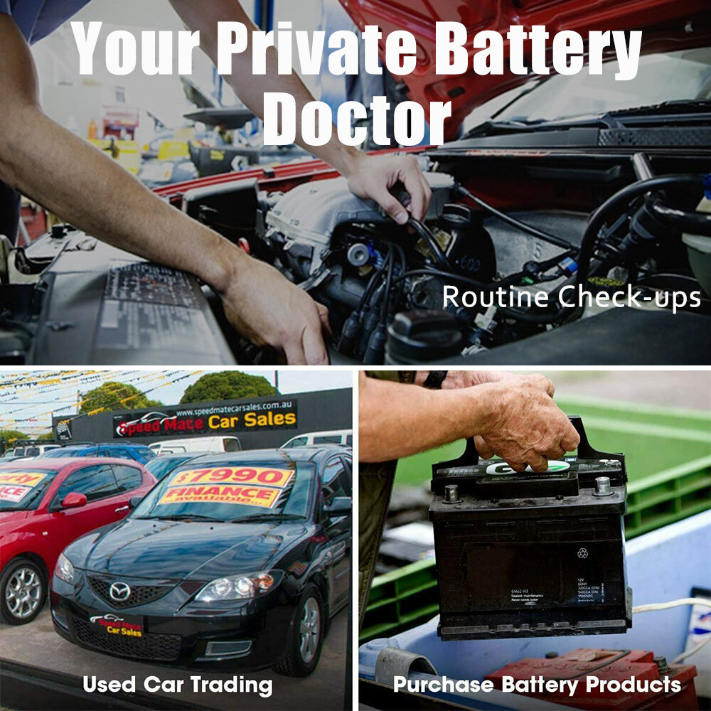 Battery Tester 12V Car Load Analyzer Charging Cranking Test Scan Tool 2000CCA