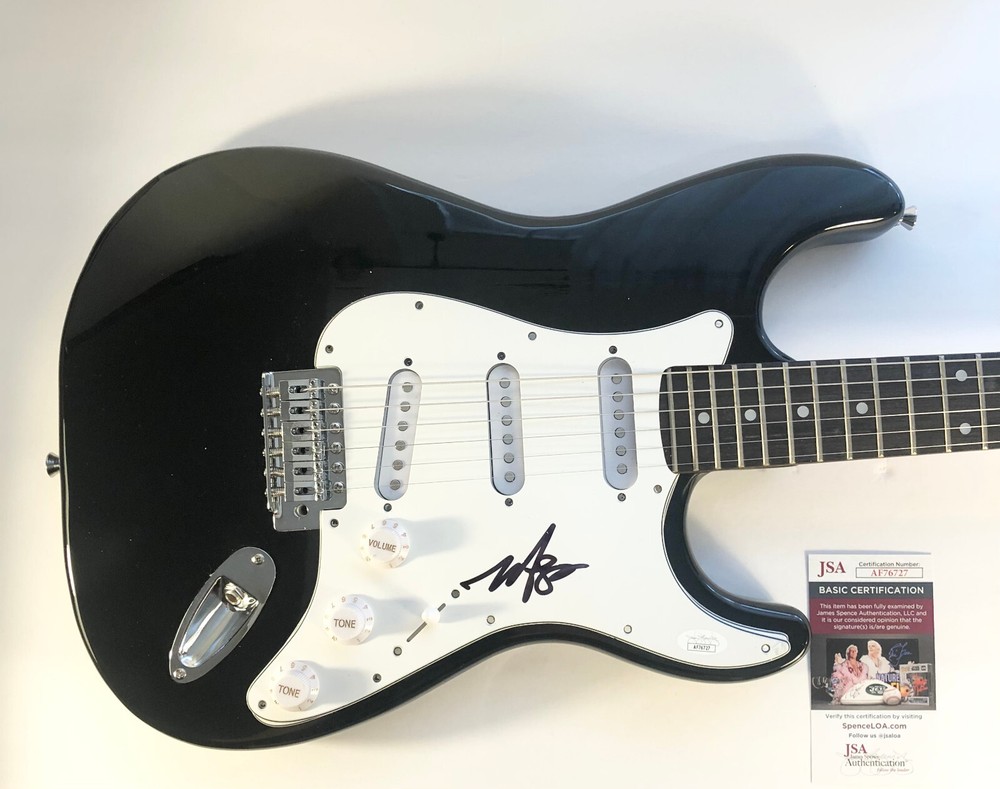 Mark Hoppus Signed Autograph Authentic Electric Guitar Blink 182 with JSA COA