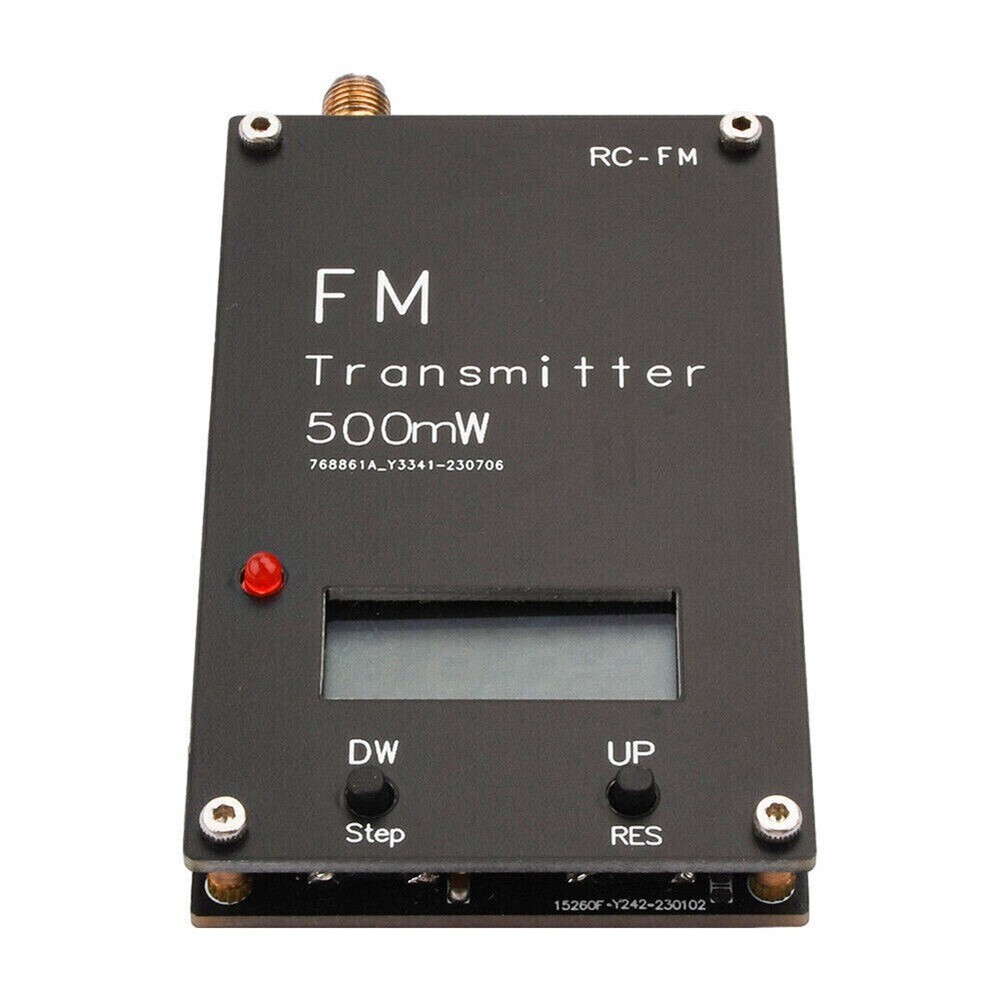 FM Stereo Transmitter With Adjustable Frequency For  Devices //new