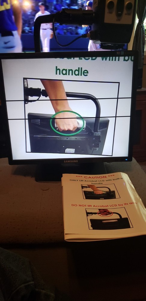ENHANCED VISION ACROBAT ACVE19A LCD VIDEO READER MAGNIFIER Viewsonic 19"