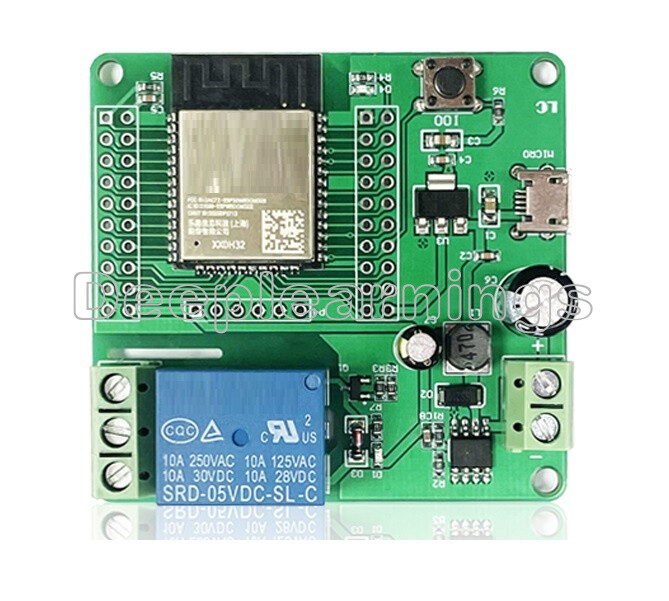 NEW ESP32 Development Board Single Relay Module DC7-60V Micro USB 5V