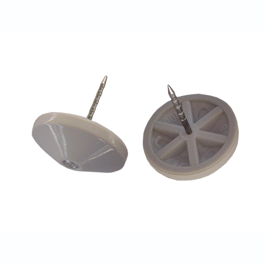 Sensormatic Tack, Gray Plastic 5/8" Grooved Pin, 1,000 per pack over 100k Avail
