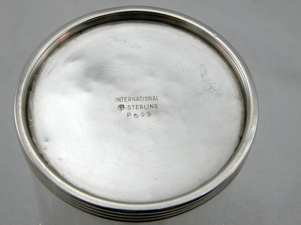 Vintage International Silver Solid Sterling Silver Mint Julep Cup w/MONO
