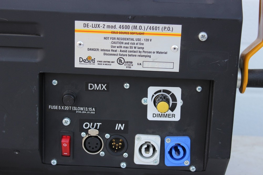 Desisti DE-LUX-2 mod. 4600 Film Cold Source Softlight 120v Studio Light.