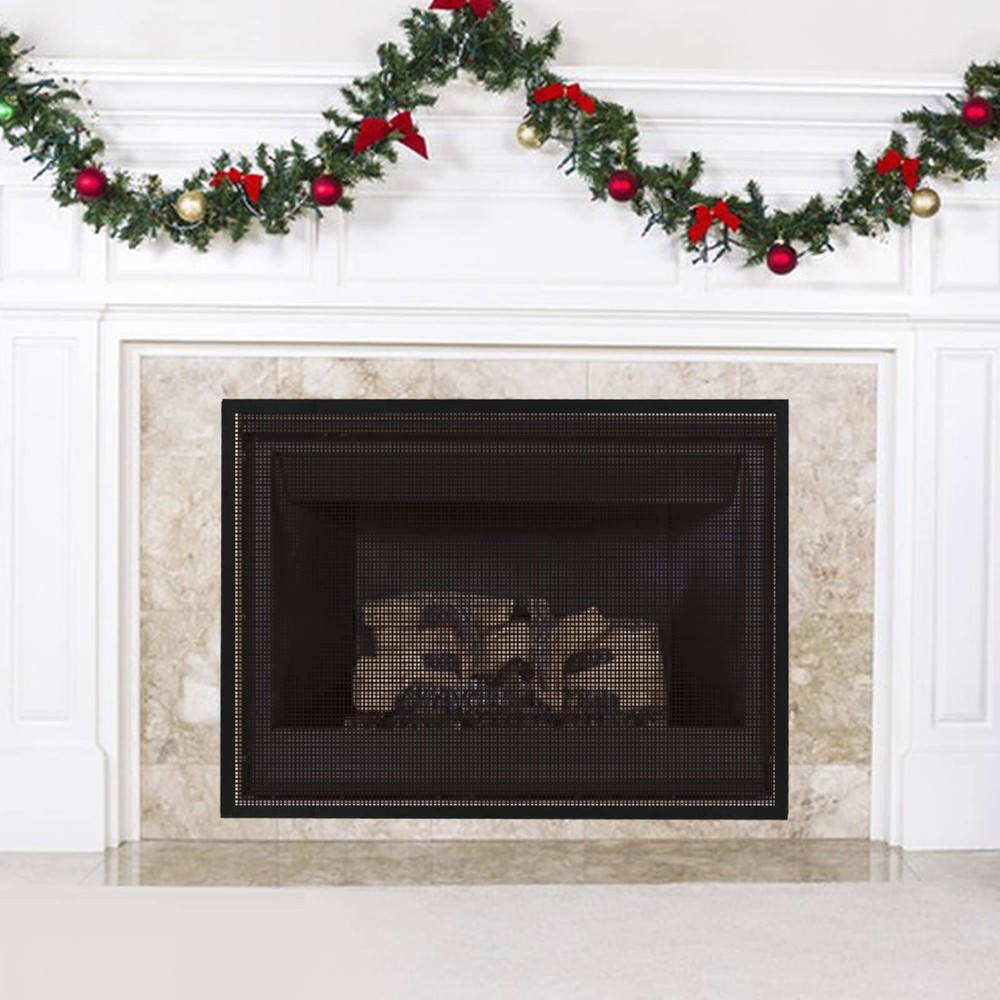 Fireplace Screen Safe Mesh Gate Child Proof Barrier Guard Net Adhesive Cover