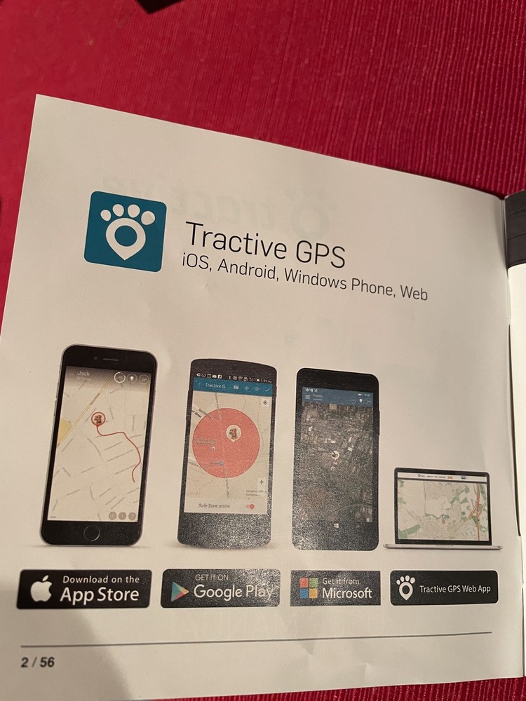 Tractive Gps Pet Tracking 2016 Model IC00220 Dog Tested! Works!