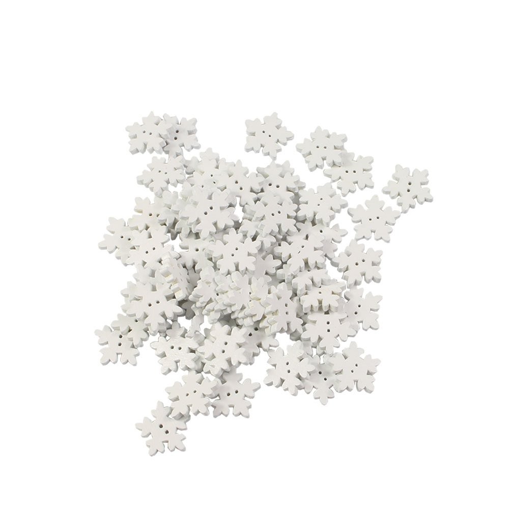 Mahaohao White Snowflake 1.8 centimeters to 2 centimeters, Assorted,White