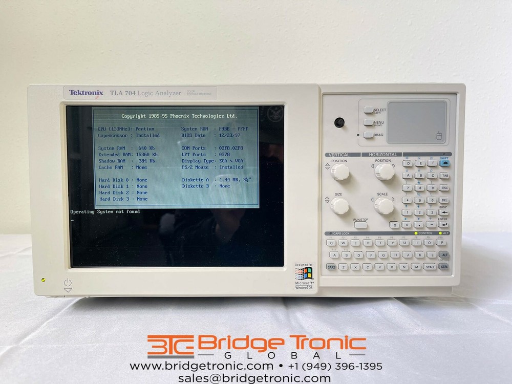 Tektronix TLA704 Logic Analyzer Color Portable Mainframe