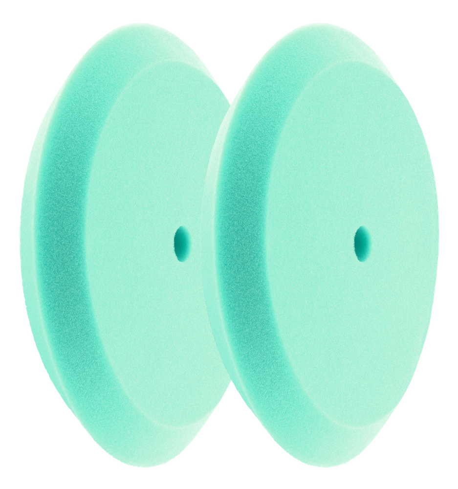 HI-BUFF 8" Foam Buffing Pads, Fits 7" Backer, Slant Design, Hook & Loop (2 Pack)