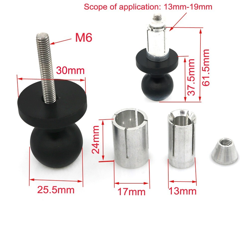 Phone Holder Triple Tree Stem Fork Stem Mount GPS Navigation Mirror Bracket 23