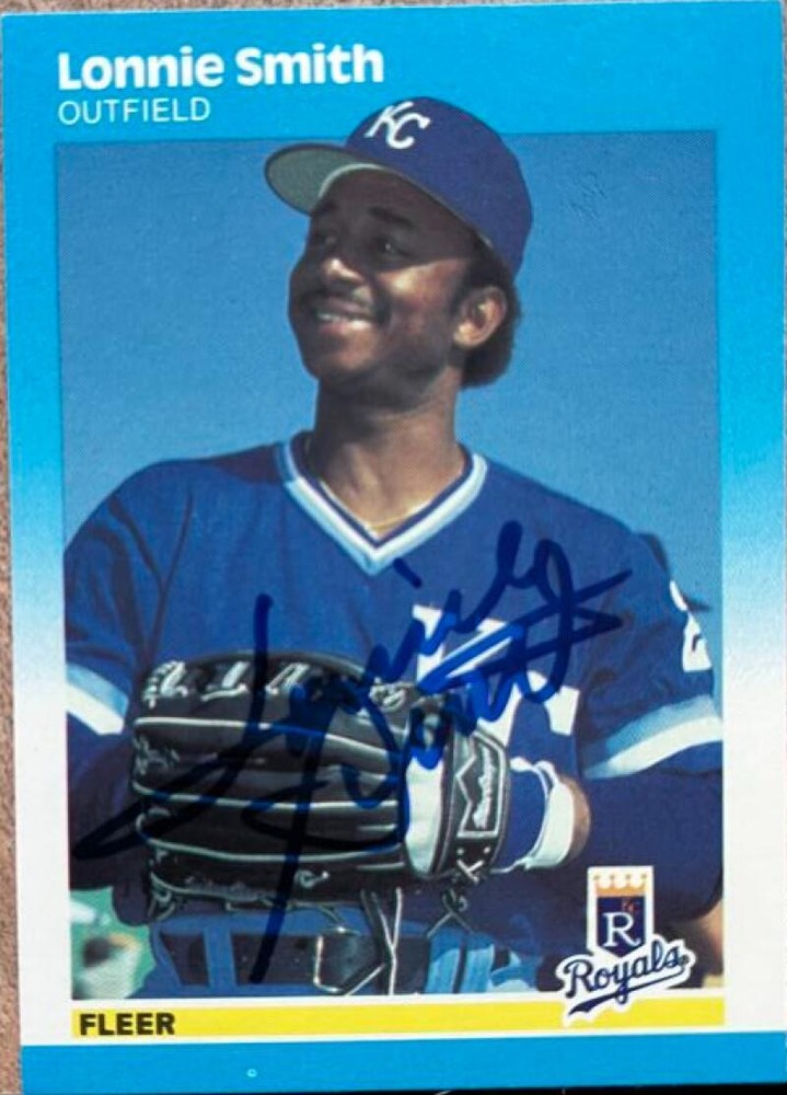 Lonnie Smith Autographed 1987 Fleer #381