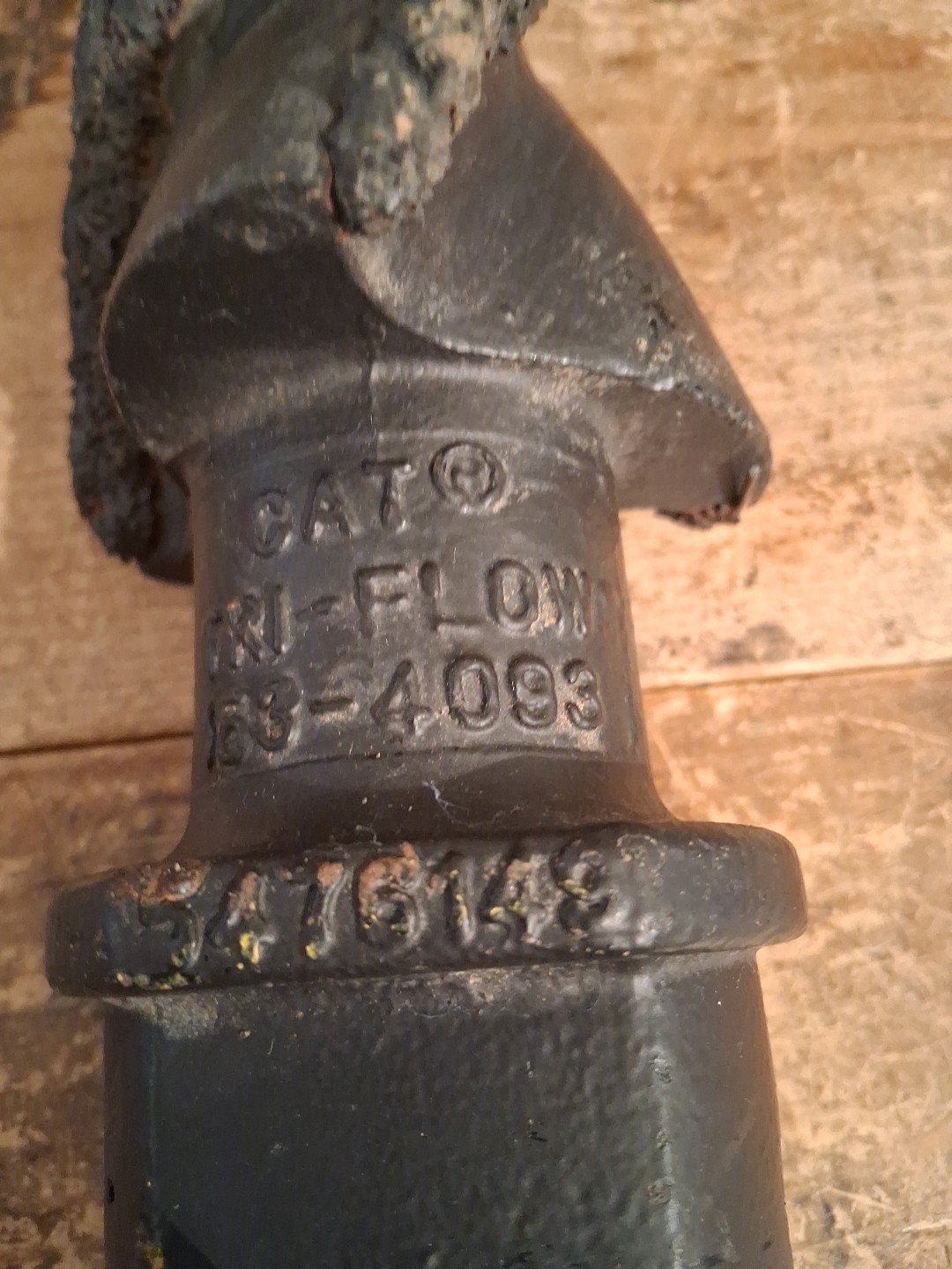 Tri Flow Auger Pilot Bit Carbide Hardface Cat Pengo Fluted 153-4093 NOS