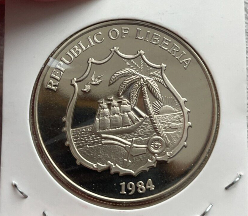 1984 Liberia $10 10 Ten Dollars - Proof L2