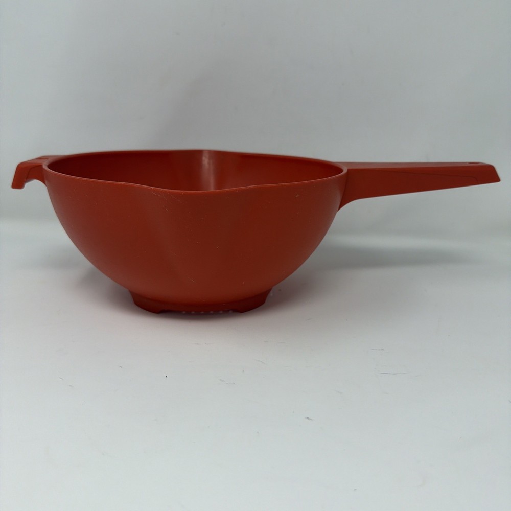 VTG Tupperware #1523-5 Orange 2QT Colander/Strainer