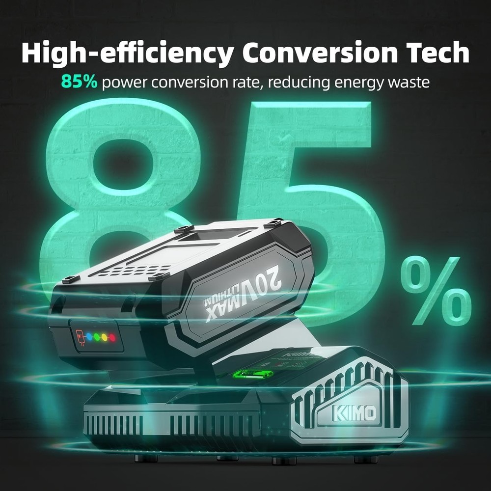 KIMO 20V Battery Adapter with Rapid Charging & Lightweight Design