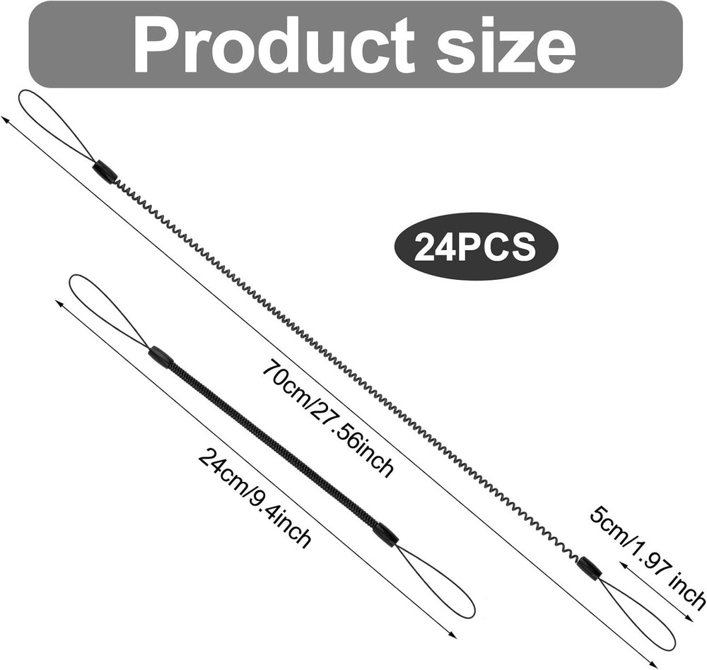 12pcs Elastic Tether Lanyard, 9.4 Inch Touch Pen Retractable Spring...
