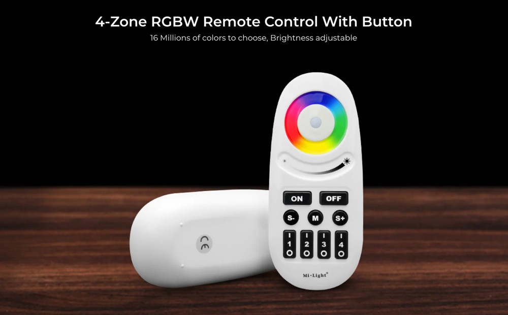 Miboxer 4-Zone RGBW Remote Control With Button