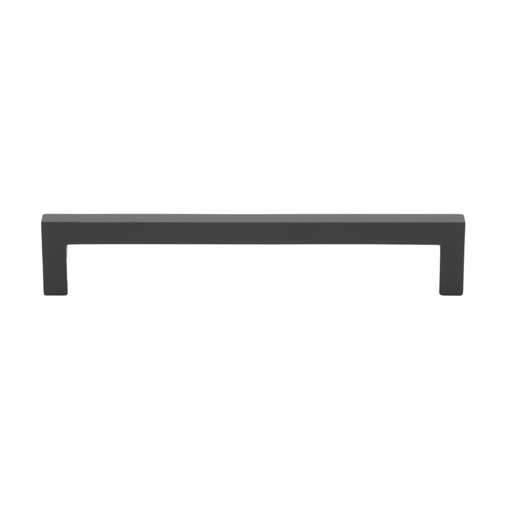 (6) NEW Glide-Rite 6-1/4" CC Square Cabinet Pulls MATTE BLACK - 5 sealed, 1 open