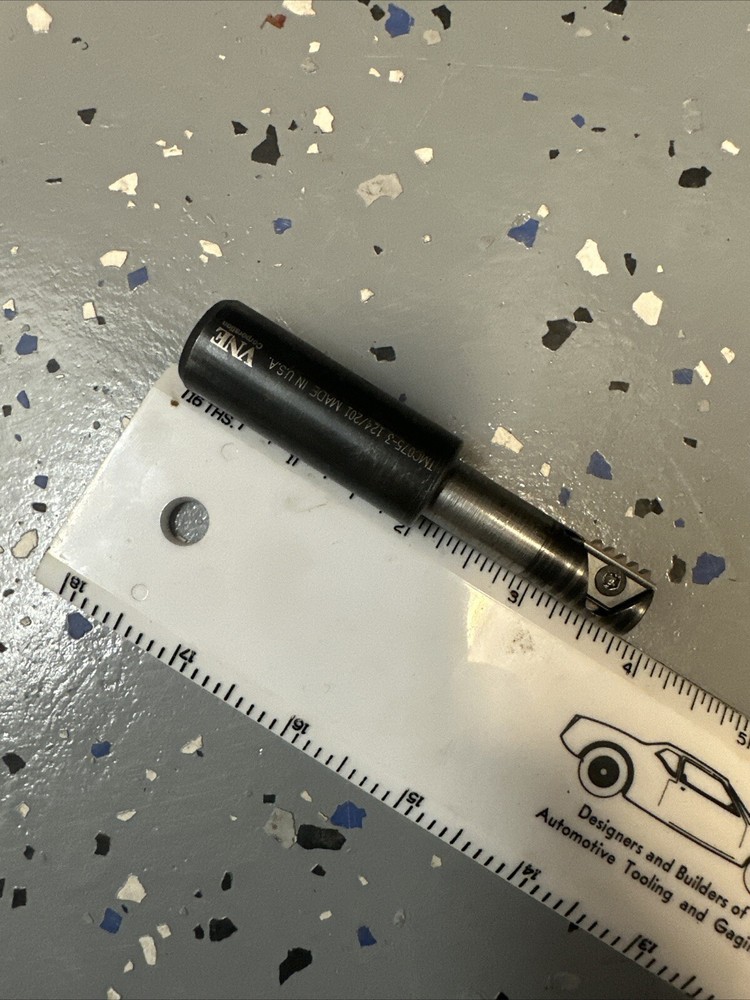 VARGUS INDEXABLE CARBIDE INSERT THREAD MILL CNC MILLING CUTTER 3/4” Vardex