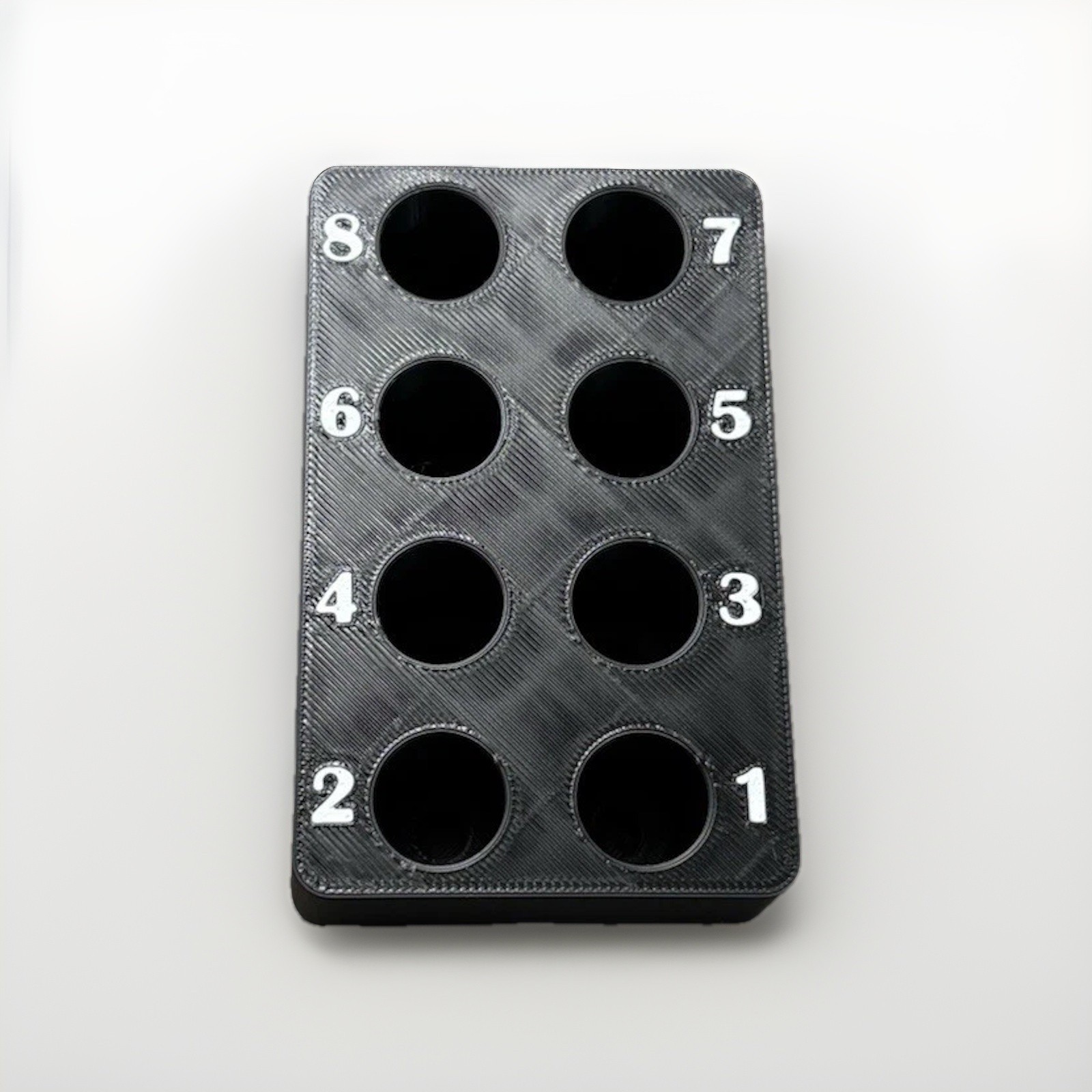 Magnetic 3D Printed Spark Plug Holder – Black Organizer Rack – Made in USA