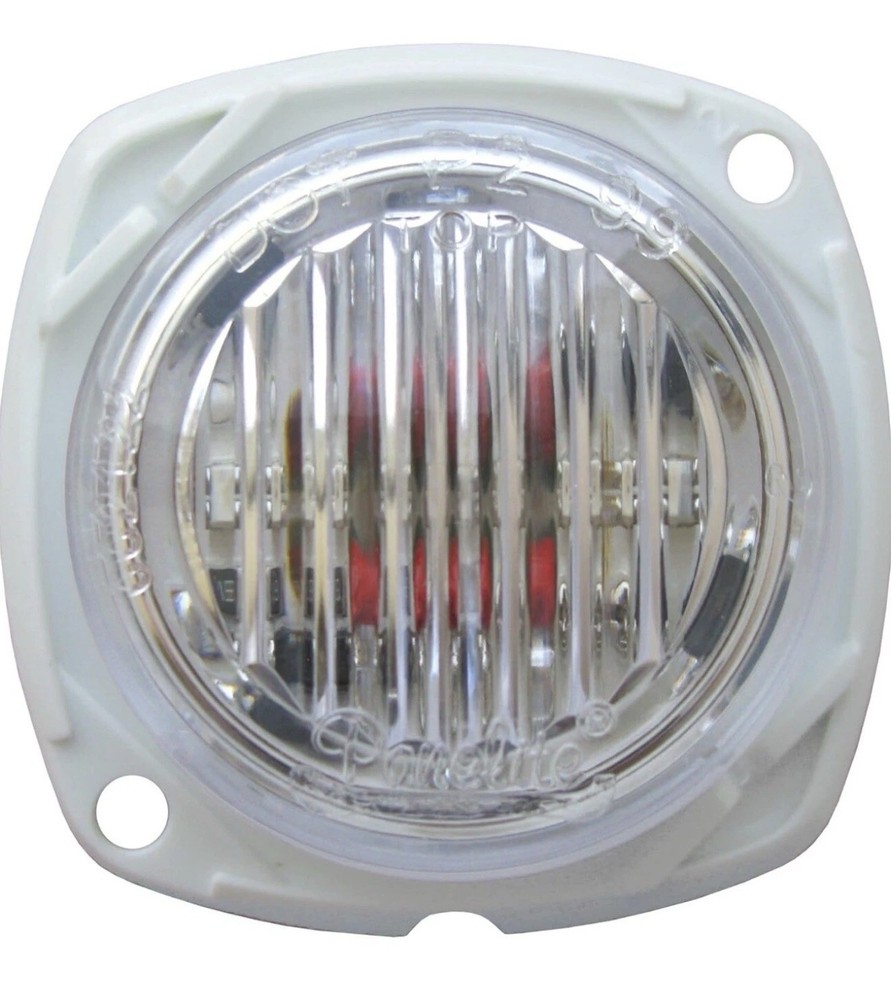 Panelite 00212258P Clear Len - Red Marker Light 3"  M3 LED