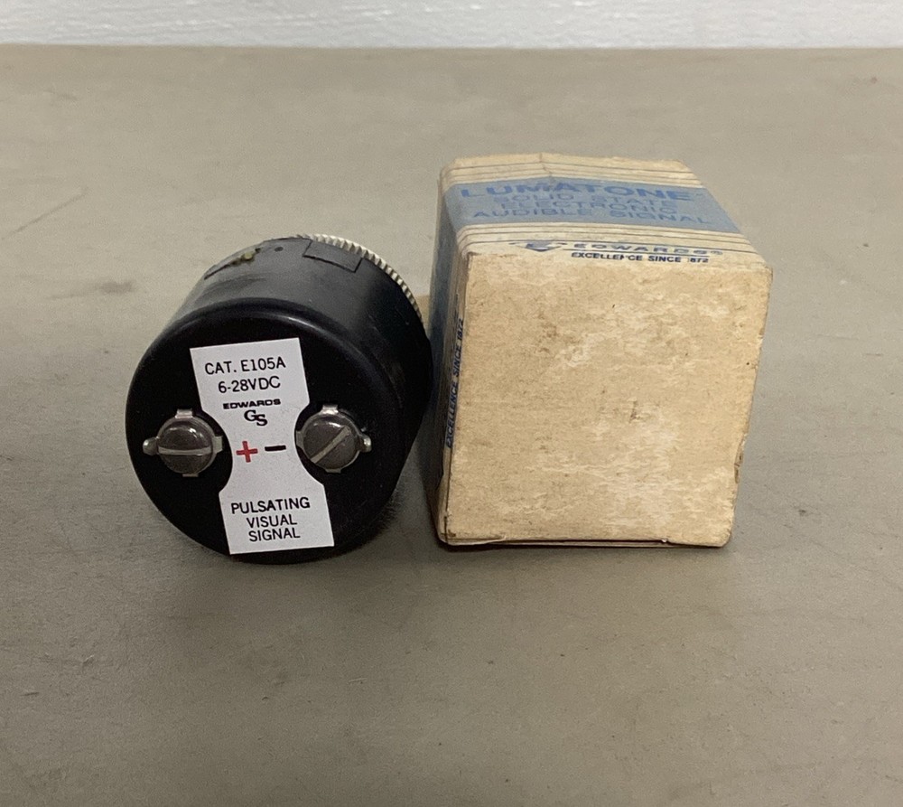 Edwards E105A Panel Mount Pulsating Visual Signaln6-28VDC #12F296*CO