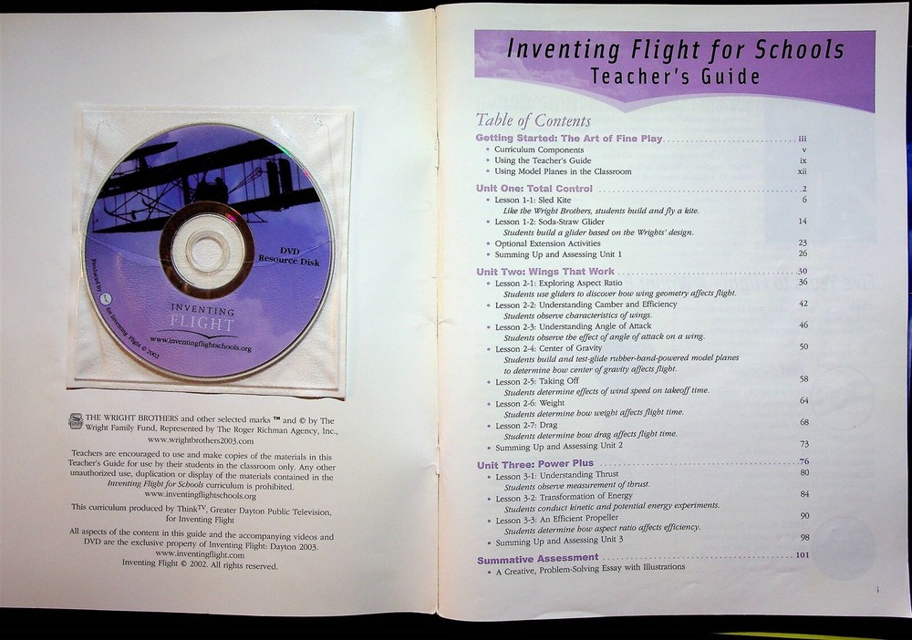 Wright Brothers Multimedia Science Project Middle Grade VHS Set Inventing Flight