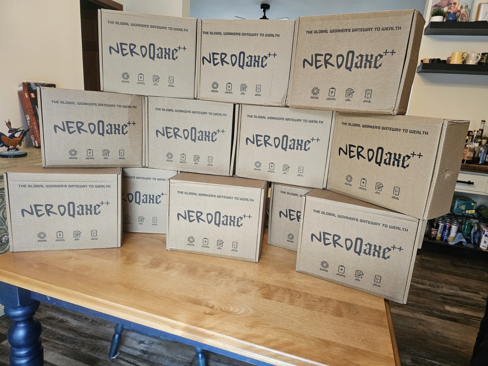 New Nerdqaxe++ Rev6. 1 Bitcoin Miner SHA-256 Crypto Miner with PSU US Stock