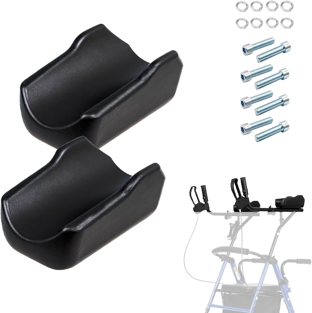 2 Pack Walker Armrest Pads, Universal Replacement Armrest Pads, Upright Walker A