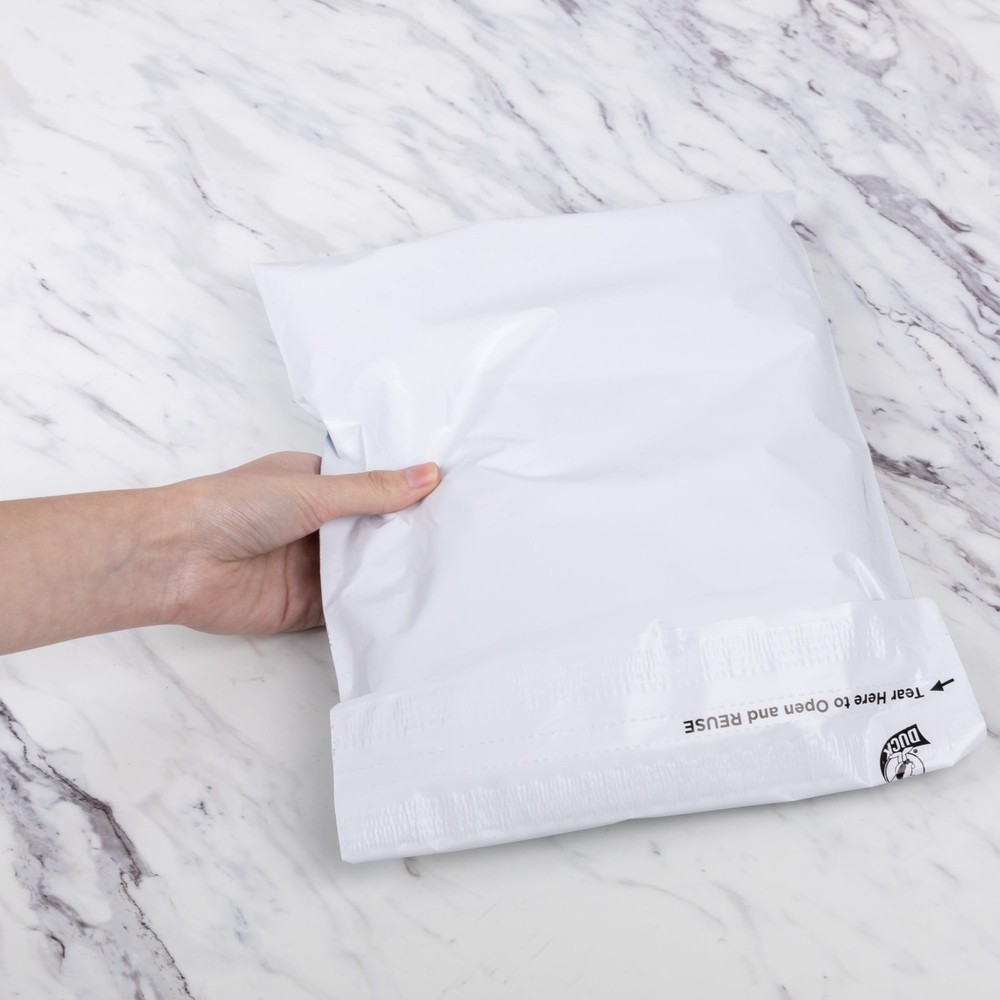 Self-Seal Reuseable Poly Flexible Mailer, 14" X 18", 5 Pack Package Clothes Ship