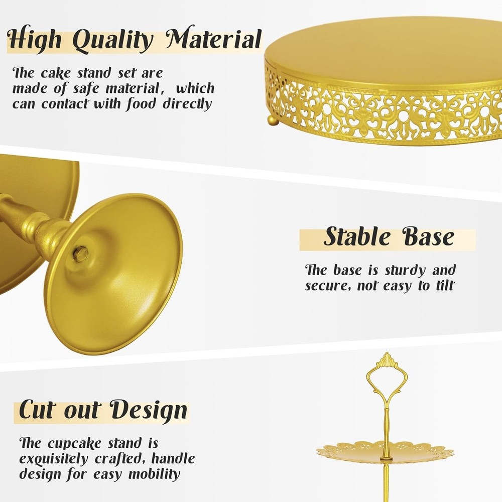 Versatile Party Display Stands - 8 Pcs