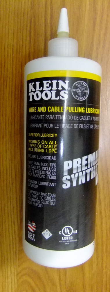 Klein Tools 51015 Premium Synthetic Polymer Wire and Cable Pulling Lubricant