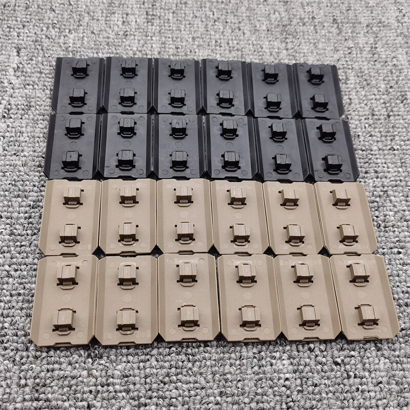 BK/DE M-lok Rail Cover 12 Piece Polymer Mlok System Covers Fit Mlok Rail System