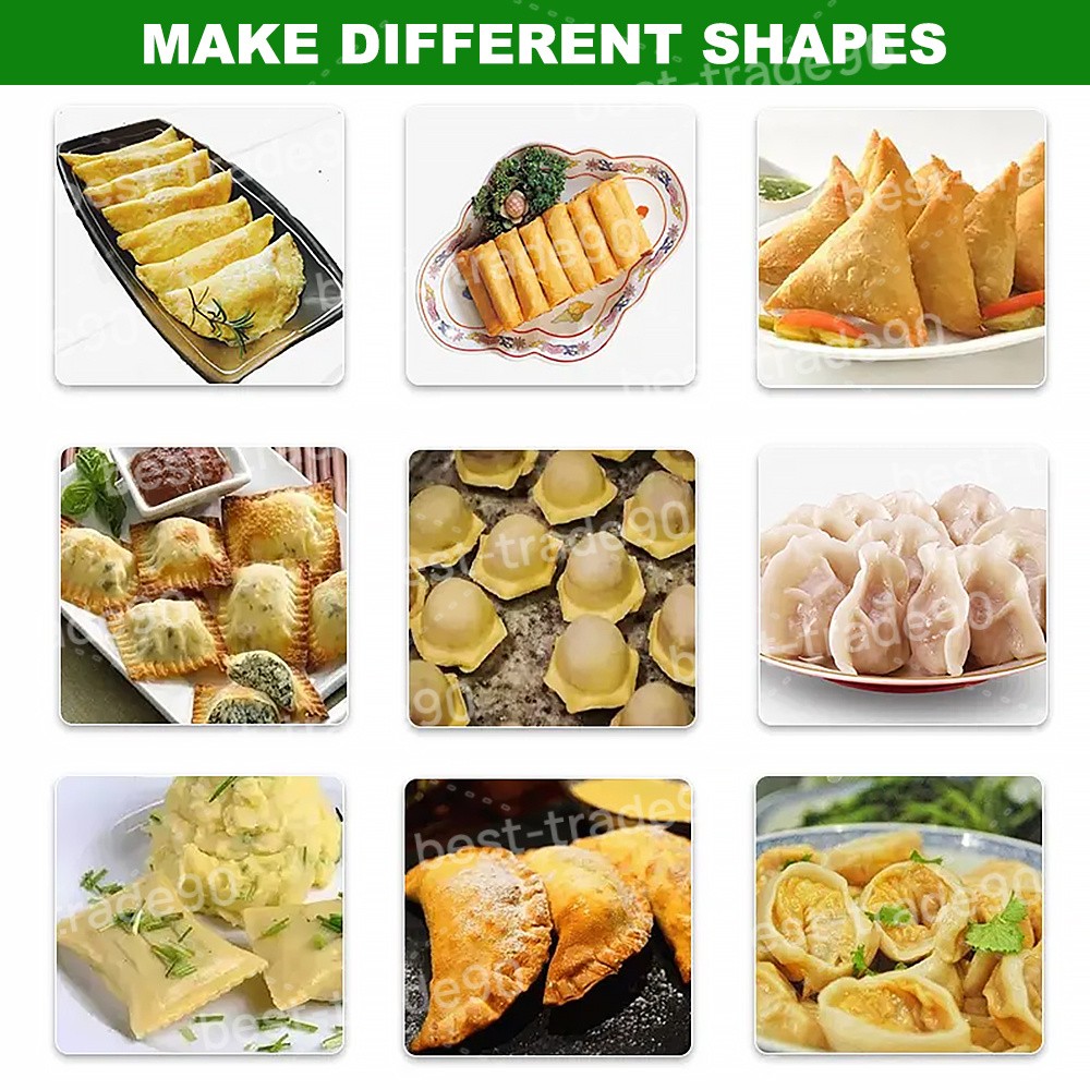 Commercial Dumpling Making Machine Electric Big Empanada Wrapper Maker Stainless