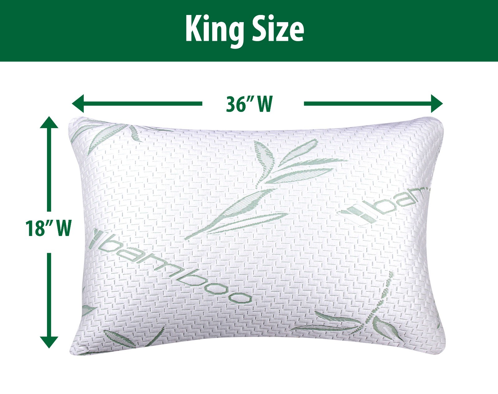 Ultra-Soft Bamboo Pillow Protectors, Waterproof & Durable – Pack of 2