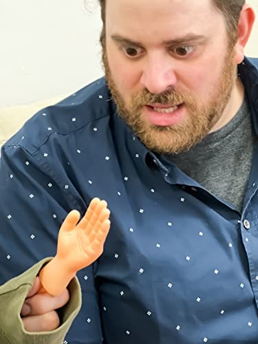 DR DINGUS Tiny Hands (1 Pair) - Mini Hand Stick Puppet - Pocket Sized Hilarity