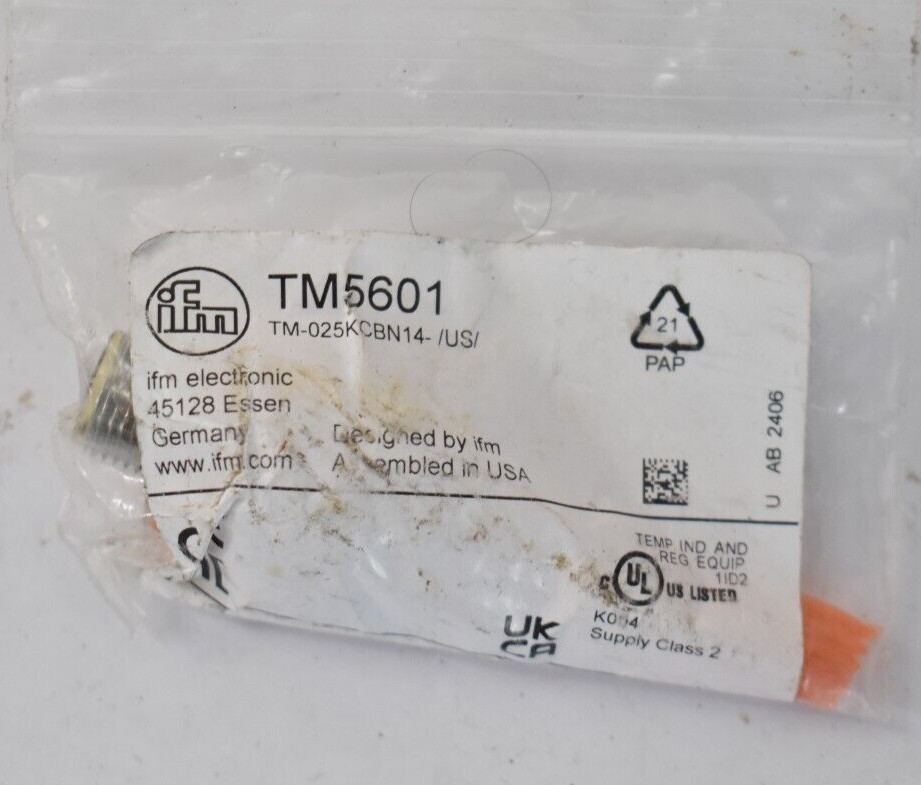 IFM TM5601 Temperature Sensor w Process Connection Electronic Genuine OEM