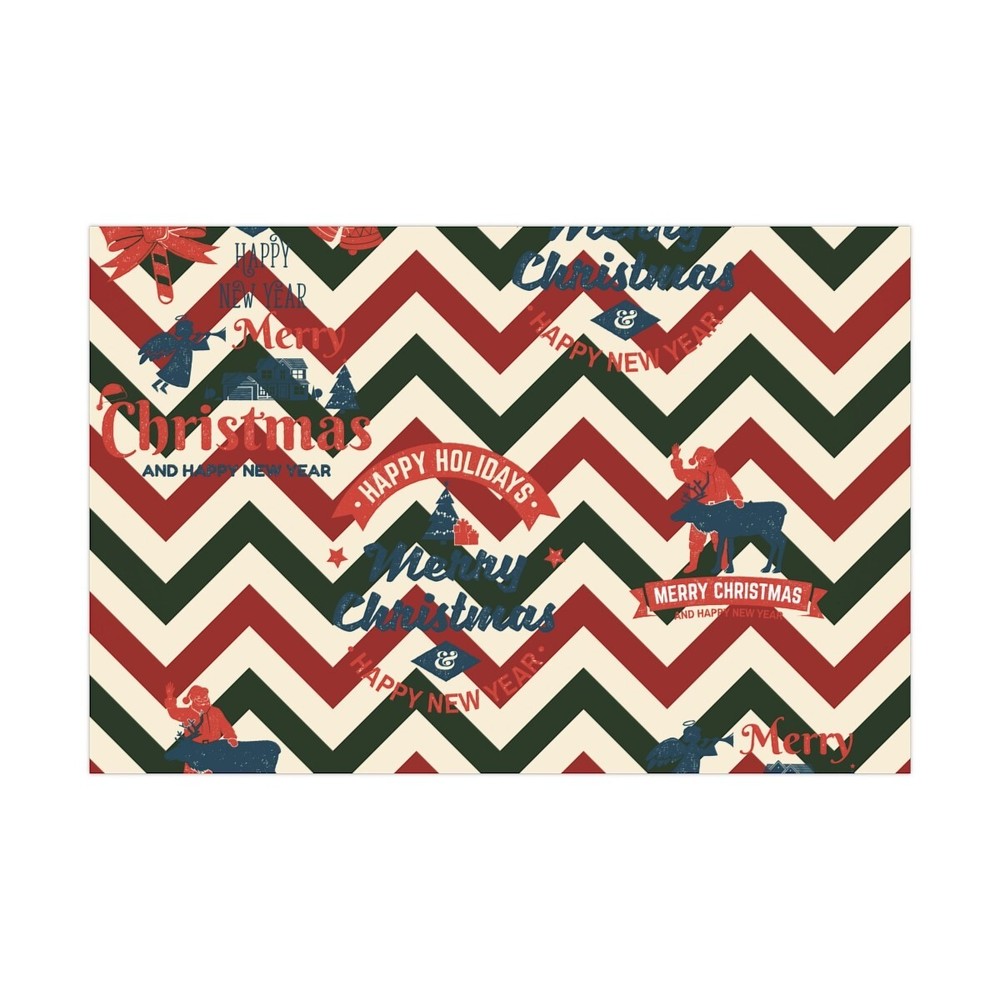 Wrap Papers - Christmas Chevron Patterns - V1