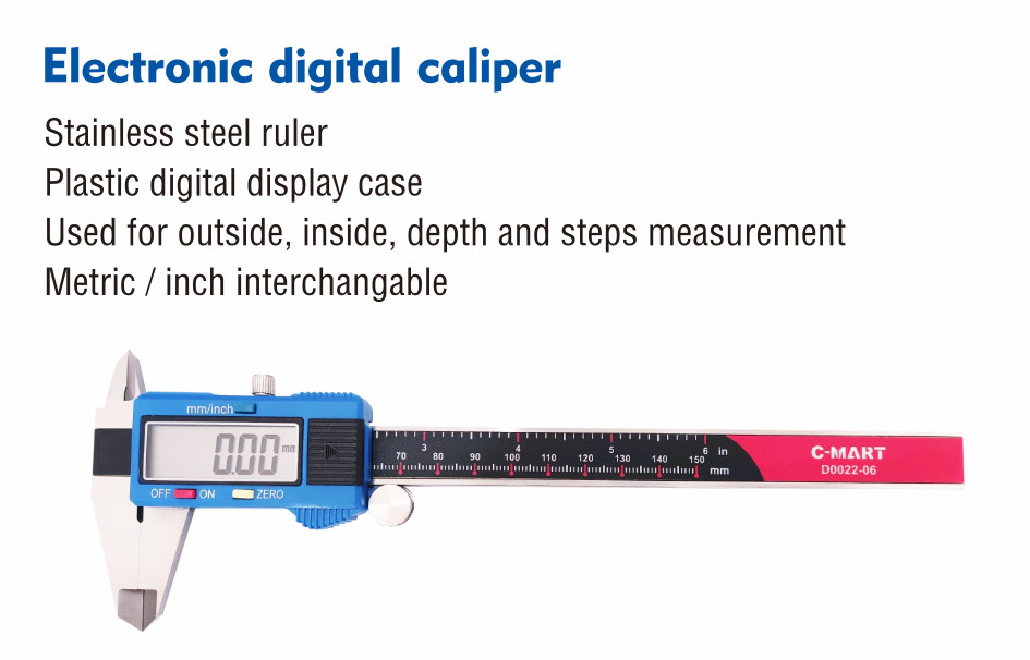 Electronic Digital Caliper/8 in/D0022/C-MART