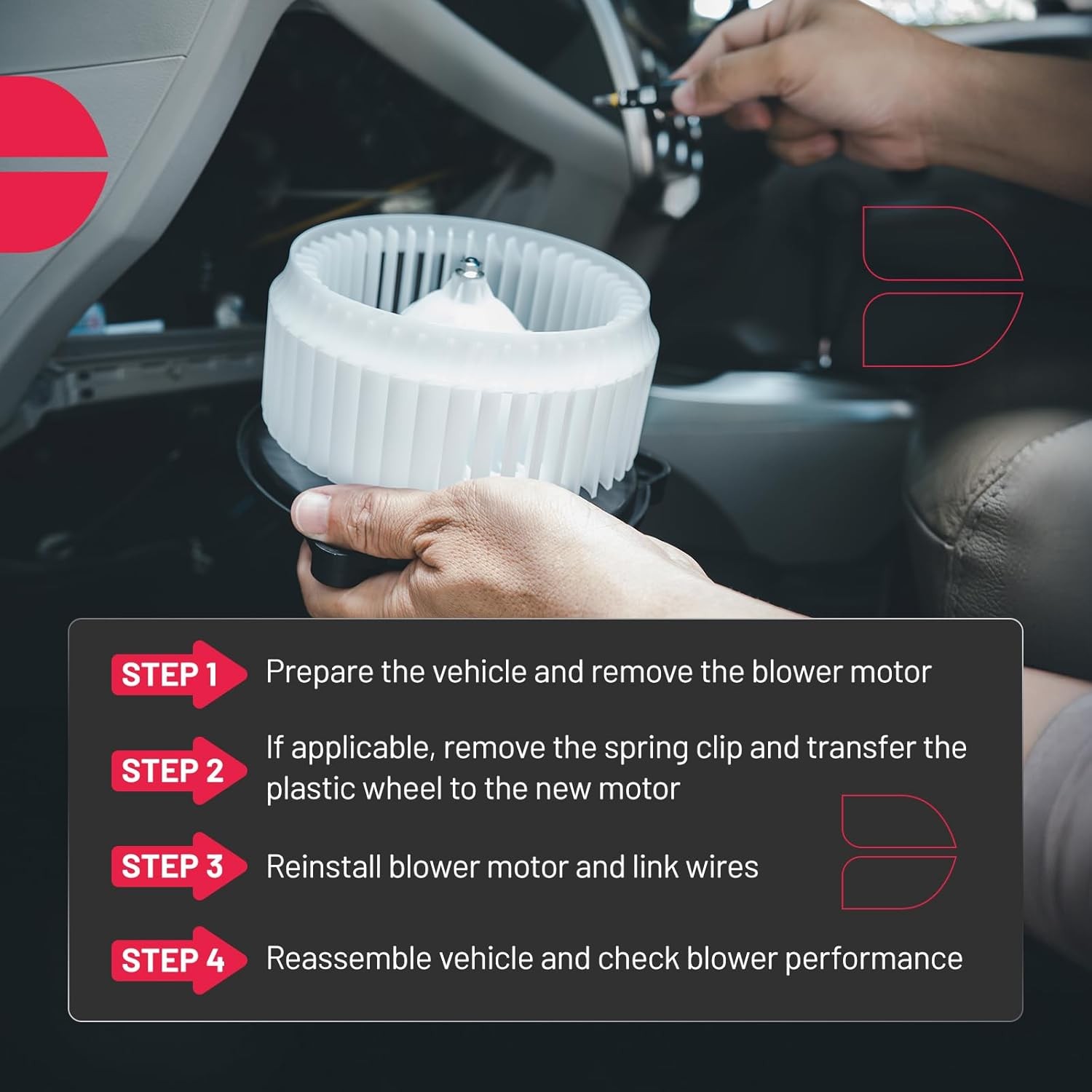 A/C Heater Blower Motor w/ Fan Cage for 06-12 Toyota RAV4 2009-2014Toyota Matrix