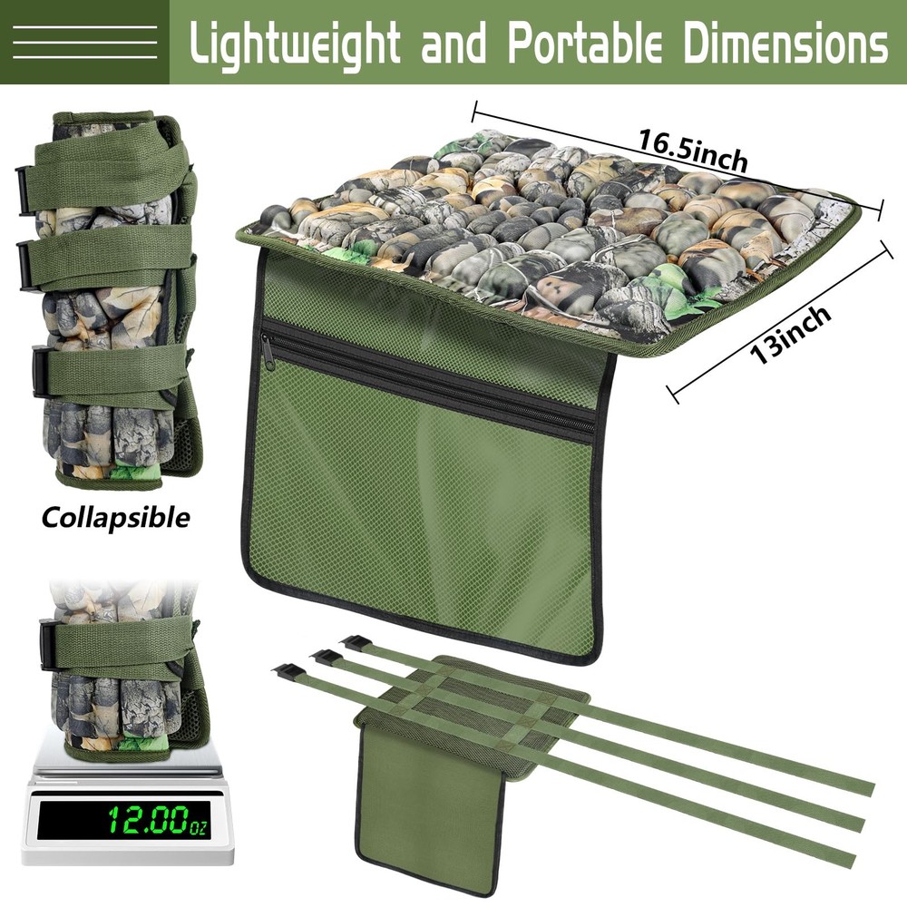 GJL Tree Stand Seat Replacement with Pocket, Universal super camo-timber