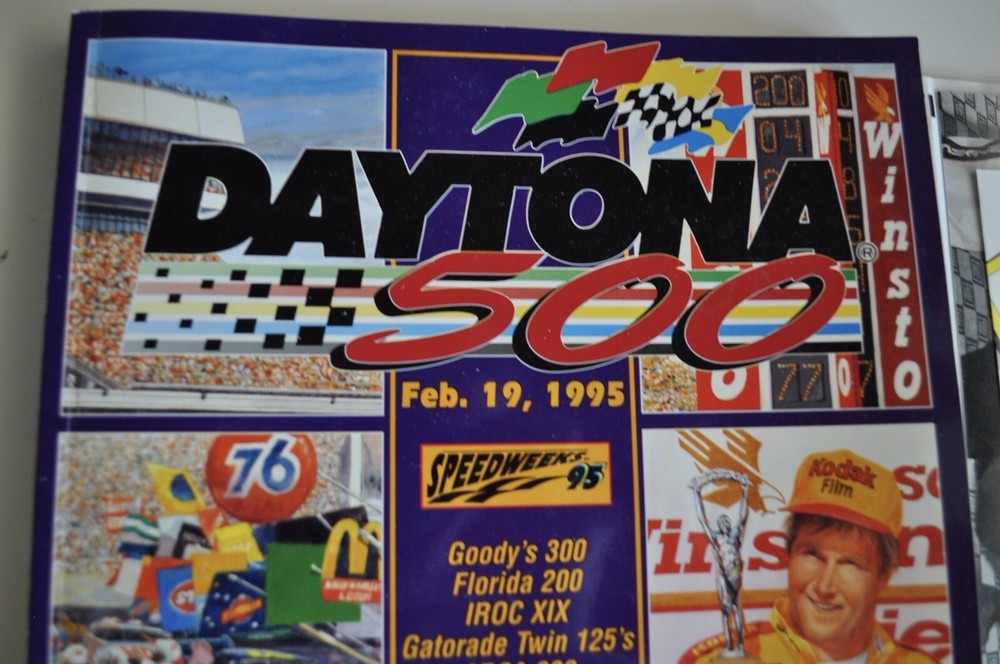 Daytona 500 Daytona Beach Speedweek 1995 37th Annual Program with Patch