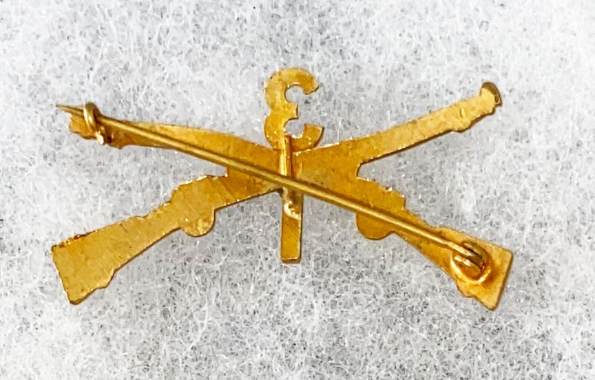 Pre-WWI I Company 3rd Infantry Collar Device