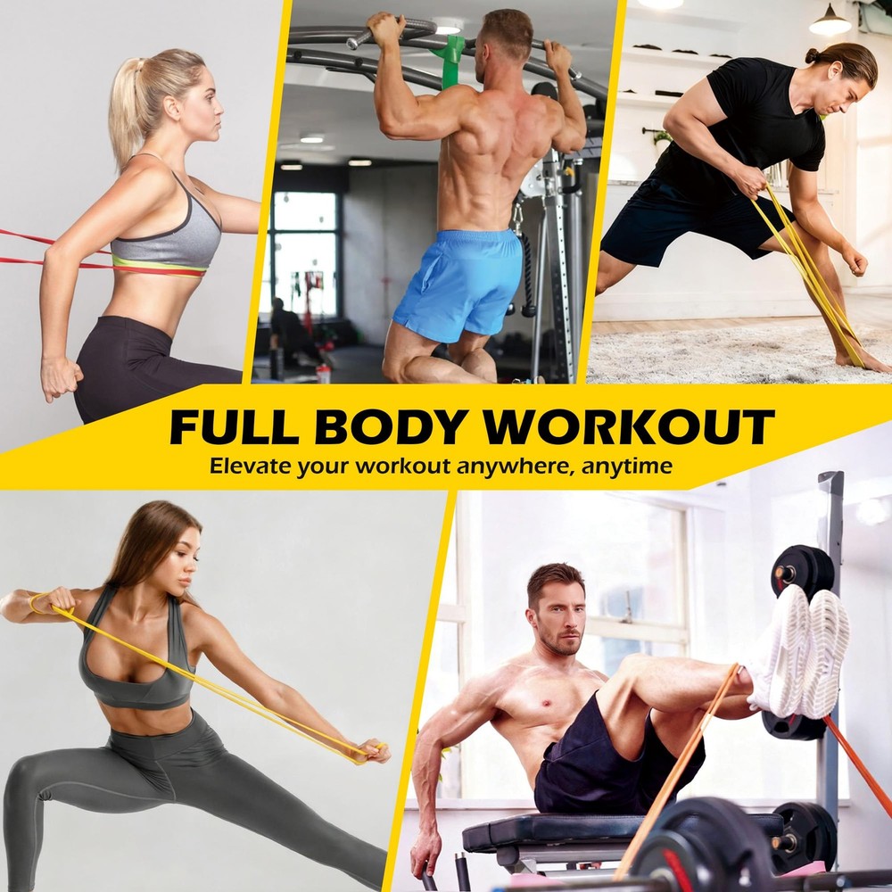 Pull Up Bands, Resistance Bands Set for Pull-Up Assistance, Exercise Bands wi...