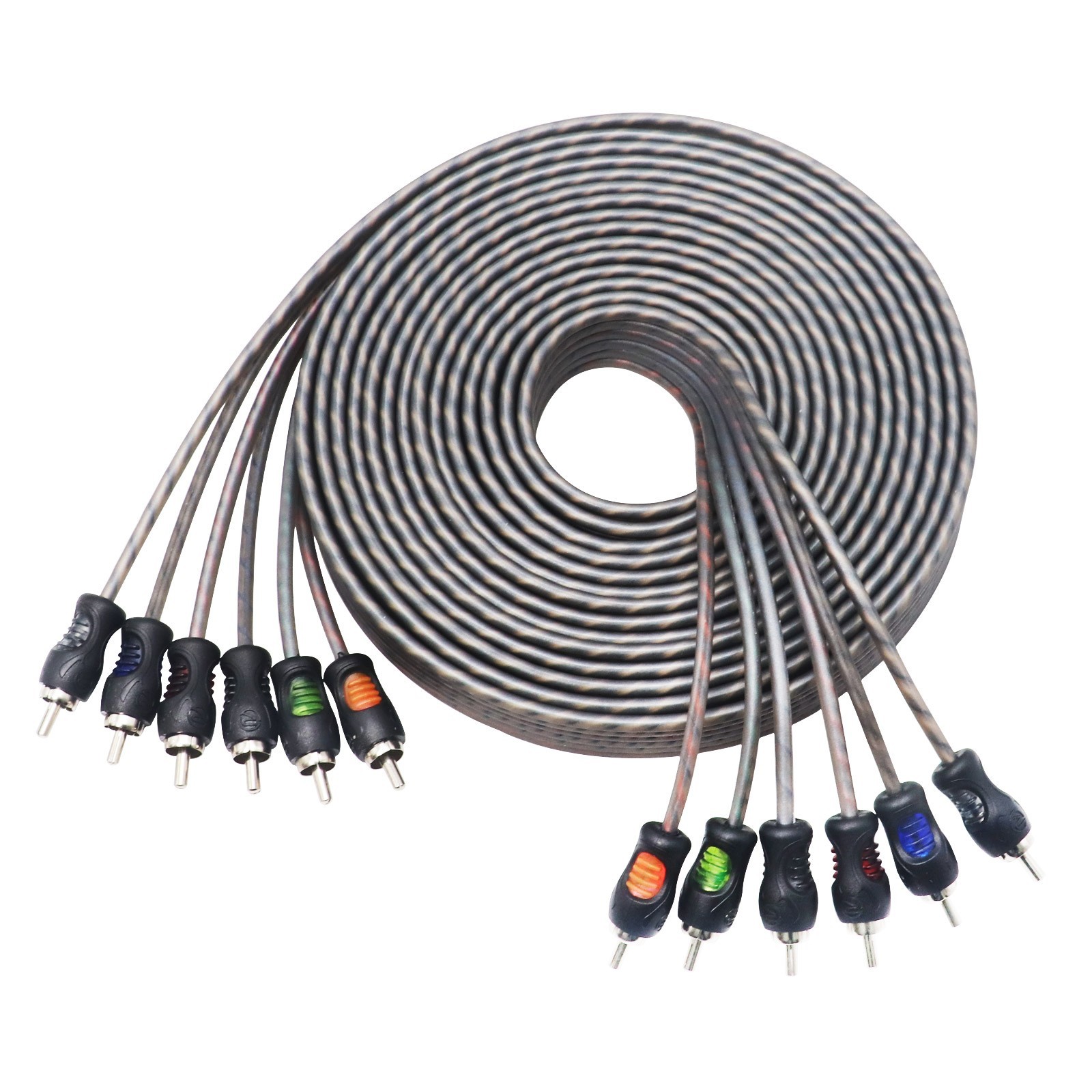 6Channel RCA Audio Cable RECOIL RCI617 99.99% Oxygen Free Copper 17ft