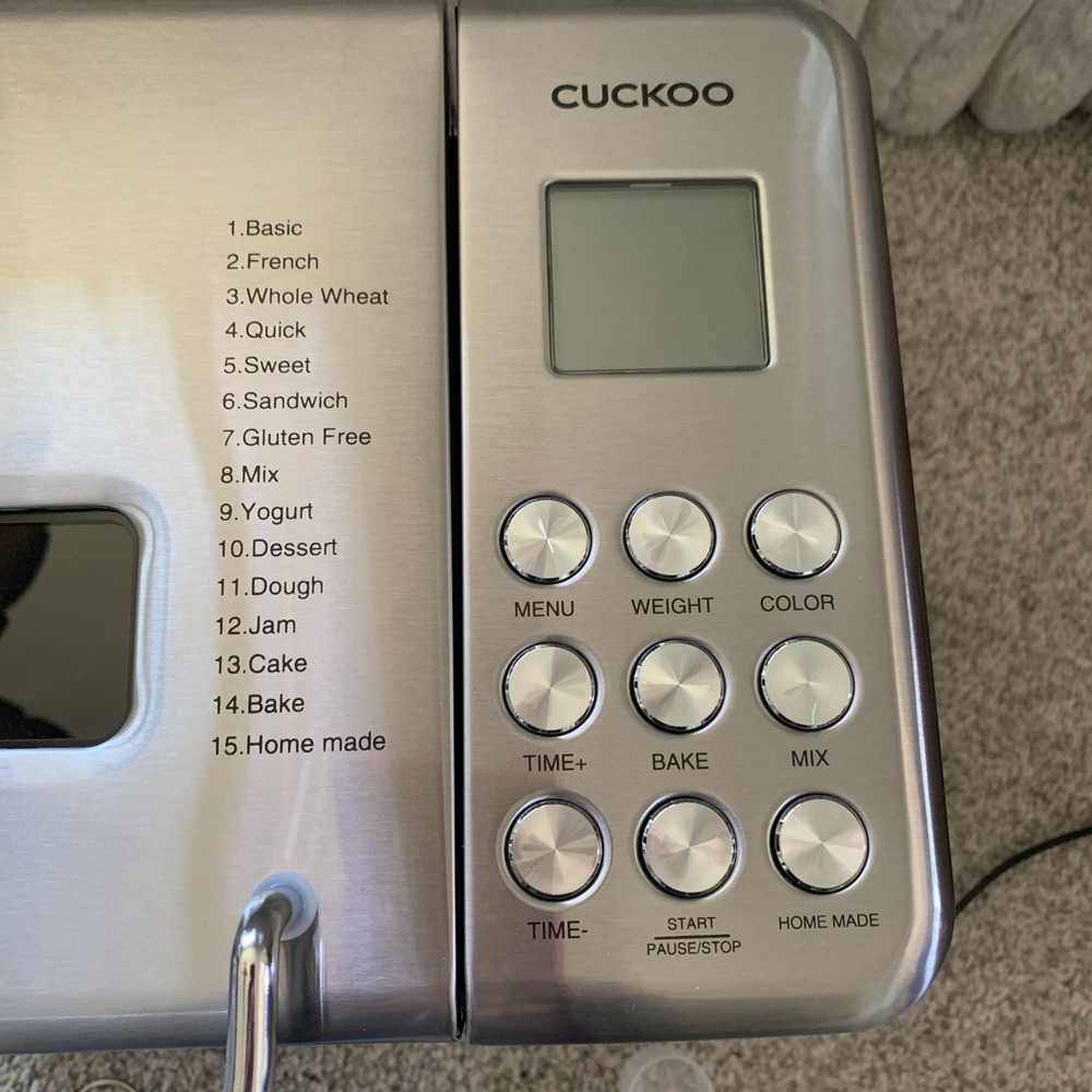 Cuckoo 2.2 lb. Multifunctional Bread Maker (CBM-AAB101S)