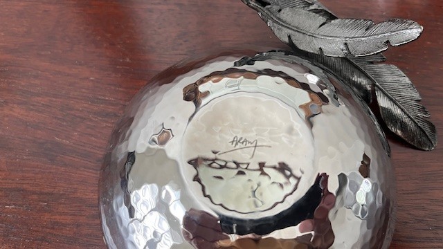 ARANY 2 pc. set, Silverplate bowl and small pitcher