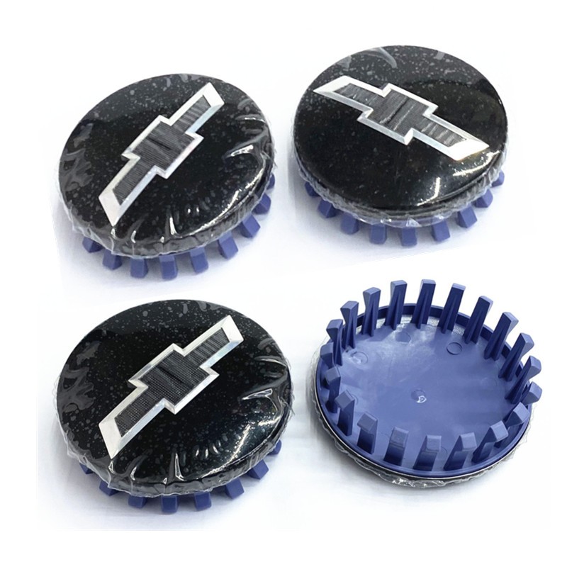 4PCS Gloss Black Wheel Center Caps for Chevy Silverado 1500 Tahoe Suburban 14-20